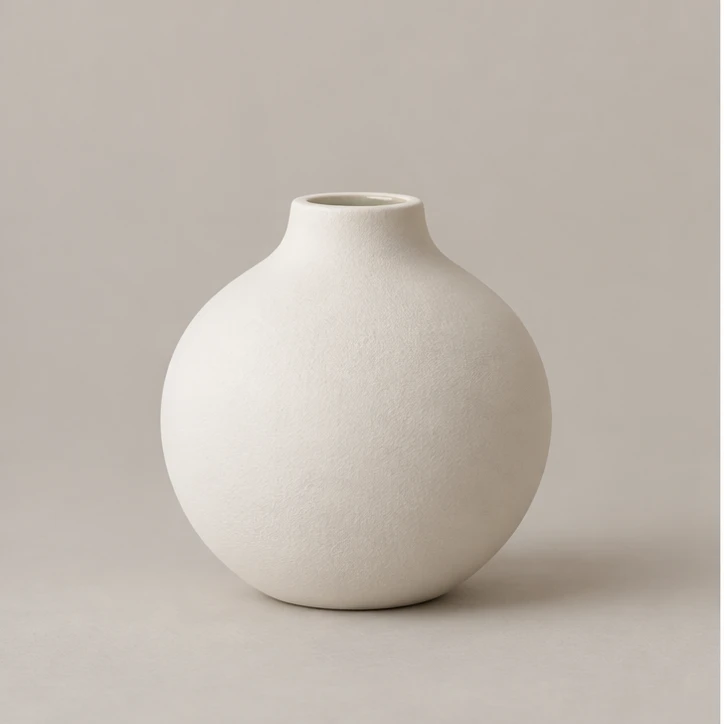 Still Bud — porcelain white vase