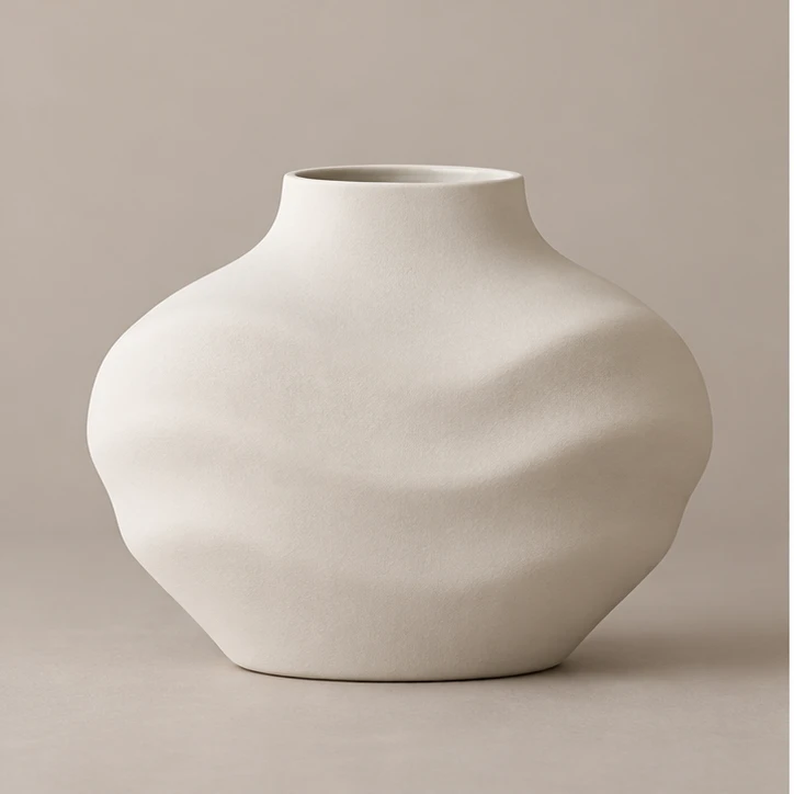 Dune Vessel — porcelain white vase