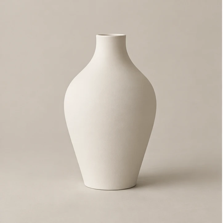 Arc Vase — porcelain white vase
